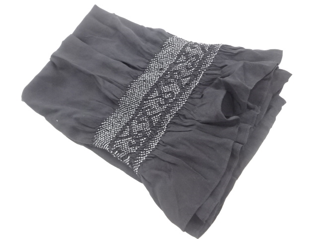 正絹　絞り抽象模様男物兵児帯